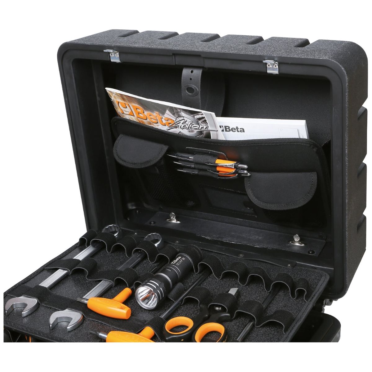 Valise porte-outils en polypropylène, avec 4 roues pivotantes 2037/TV