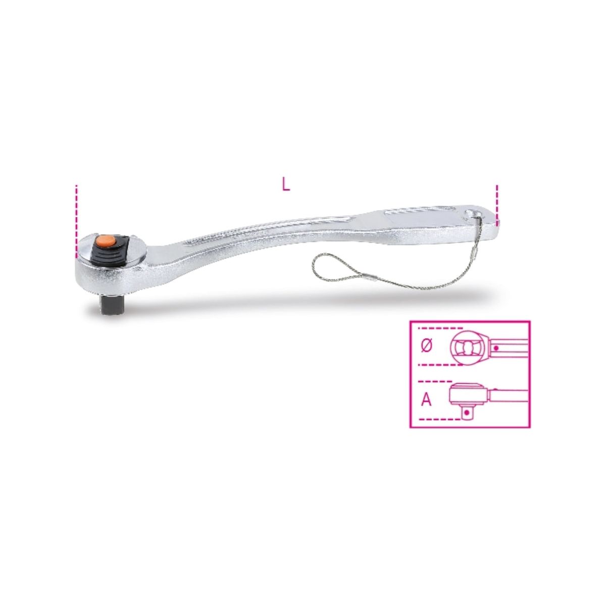 Cliquet réversible avec "Locking System" H-SAFE 920E-HS