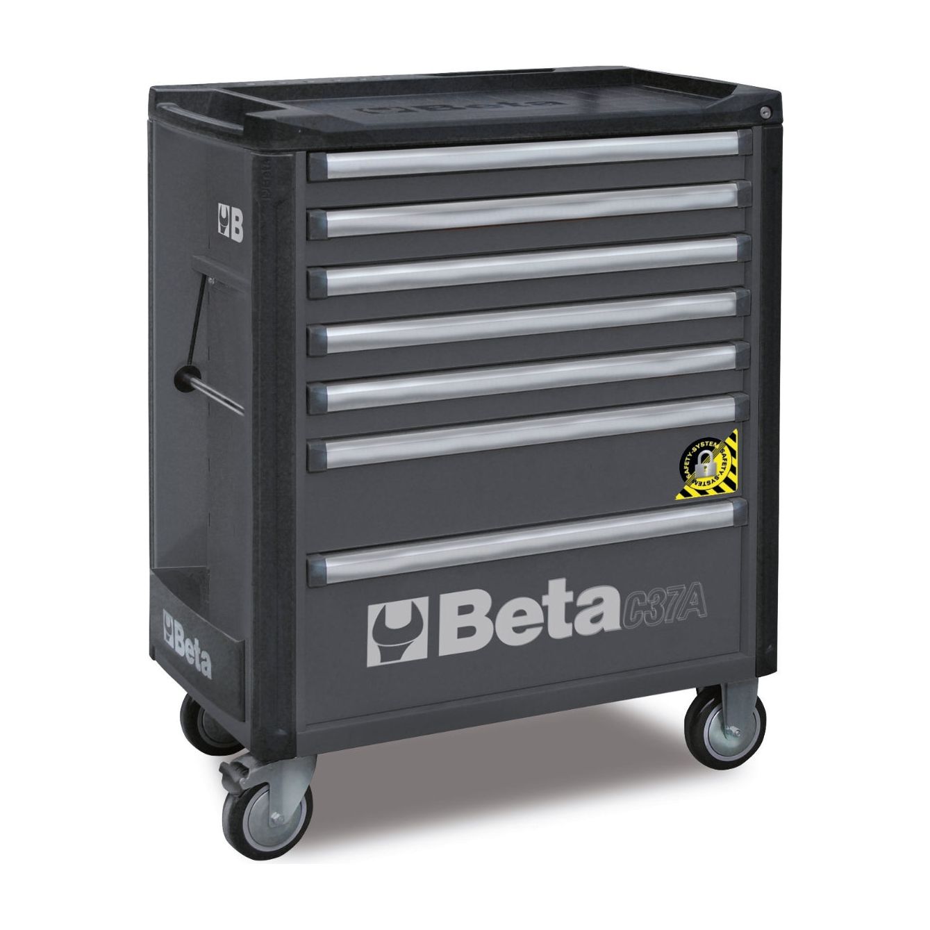 Servante mobile d'atelier à 7 tiroirs avec système anti-basculement C37A/7-G