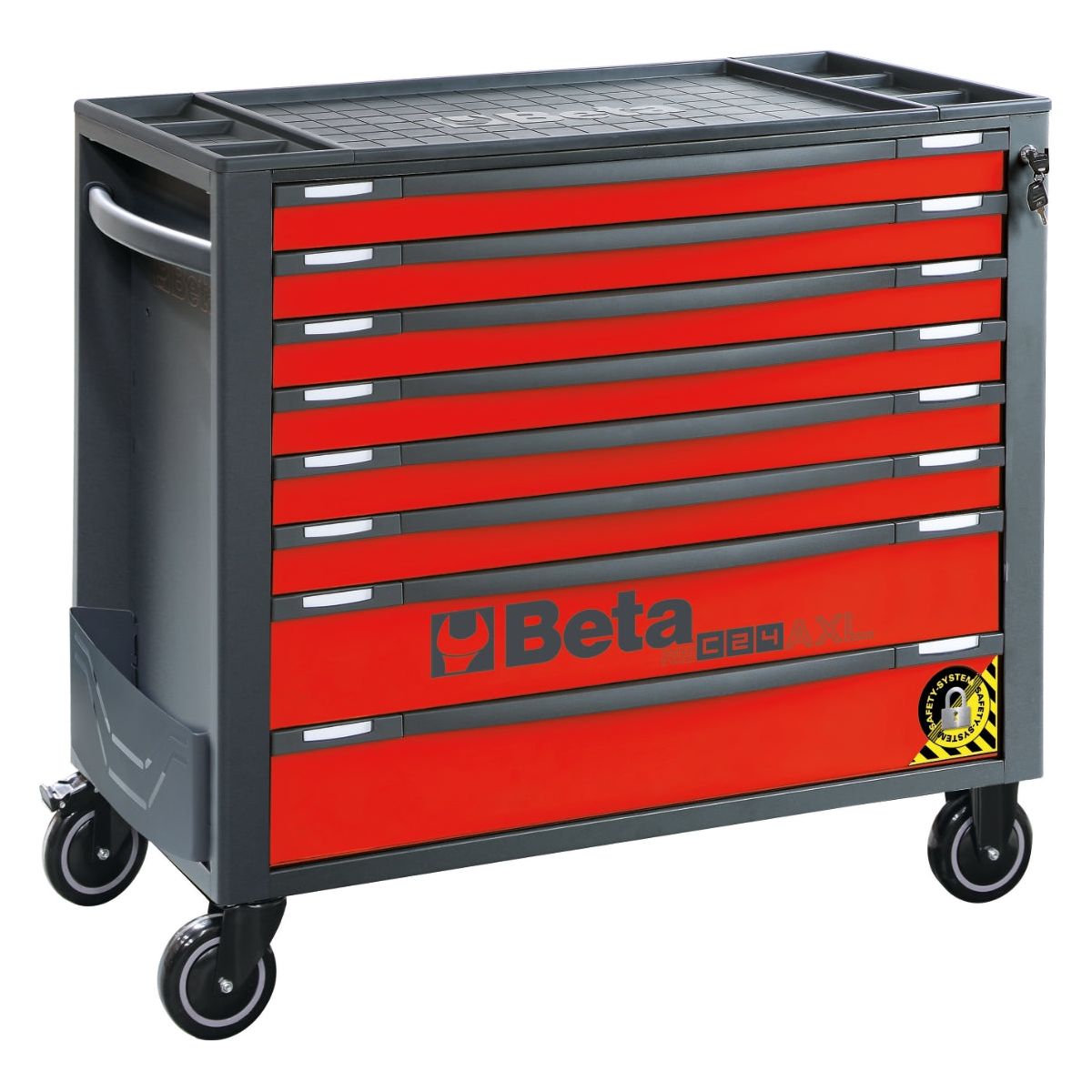 Servante mobile extra large avec 8 tiroirs, avec système anti-basculement RSC24AXL/8-A