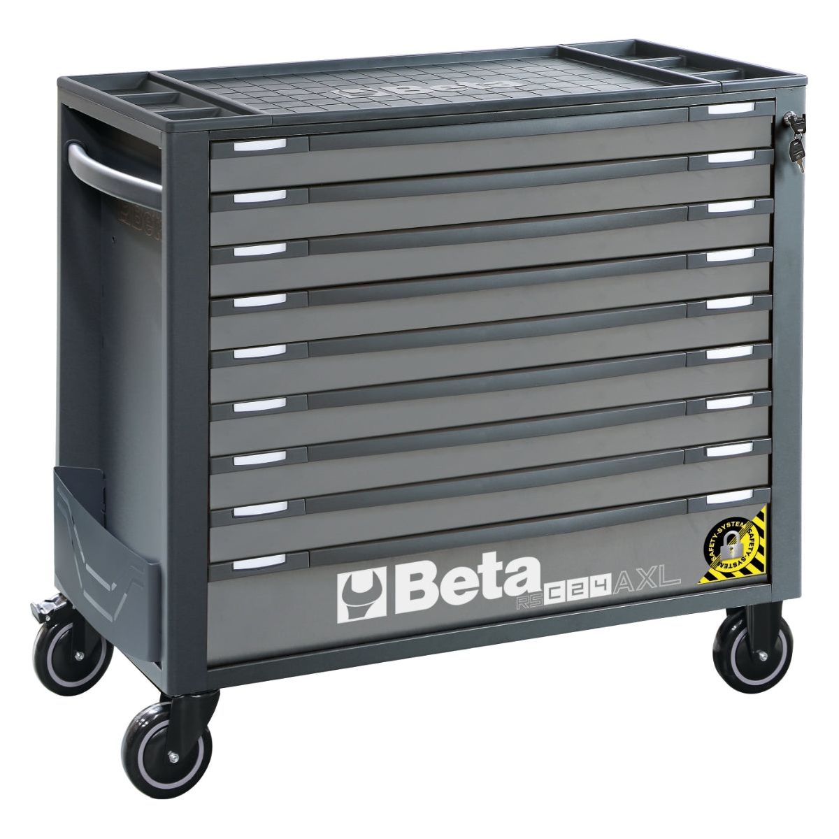 Servante mobile extra large avec 9 tiroirs, avec système anti-basculement RSC24AXL/9-R