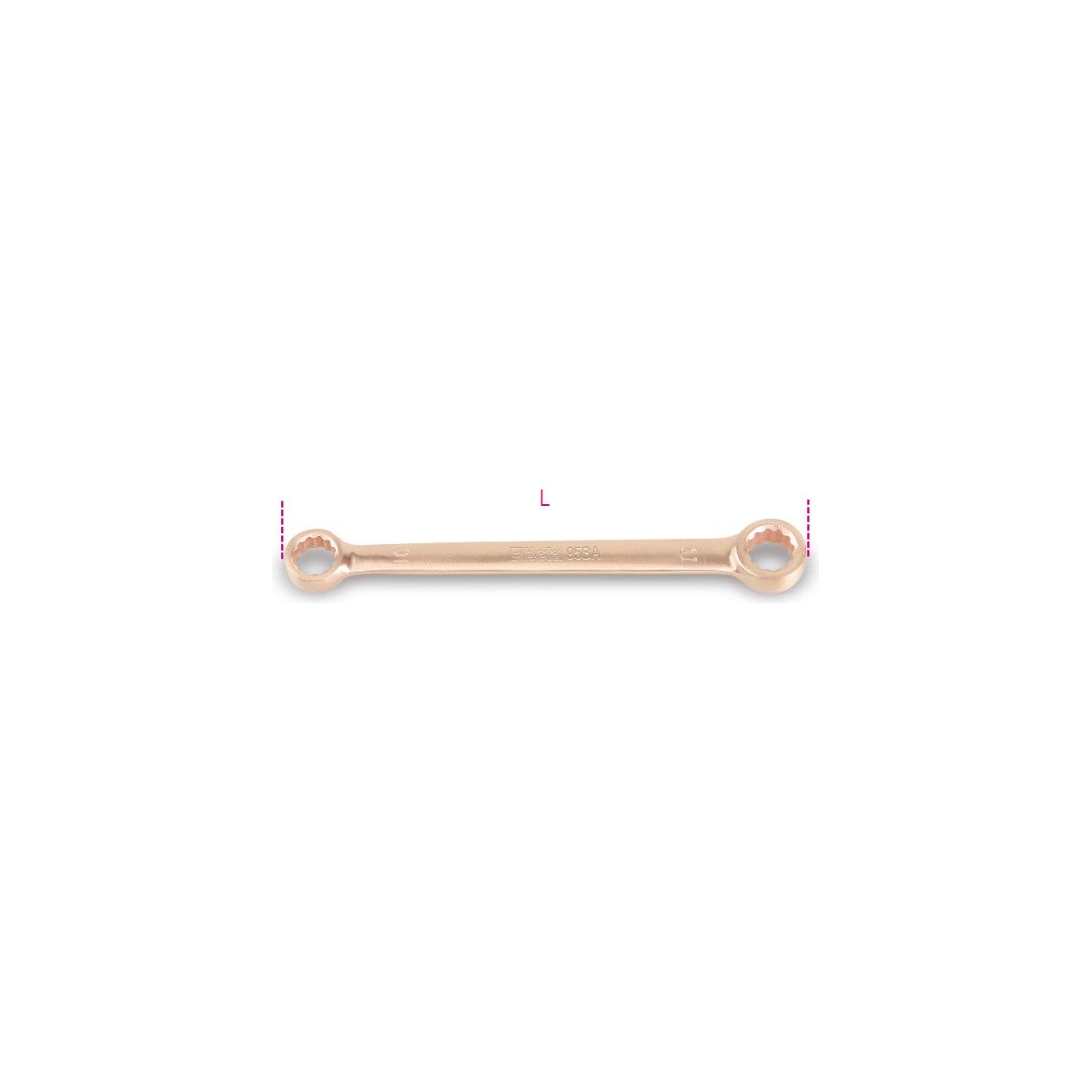 Clé polygonale double droite, antidéflagrante 95BA 7X9