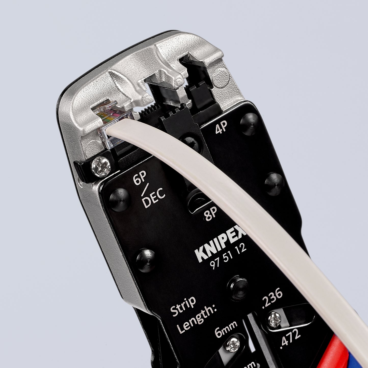 Pince à sertir fiches Western Knipex 97 51 12 - 200 mm