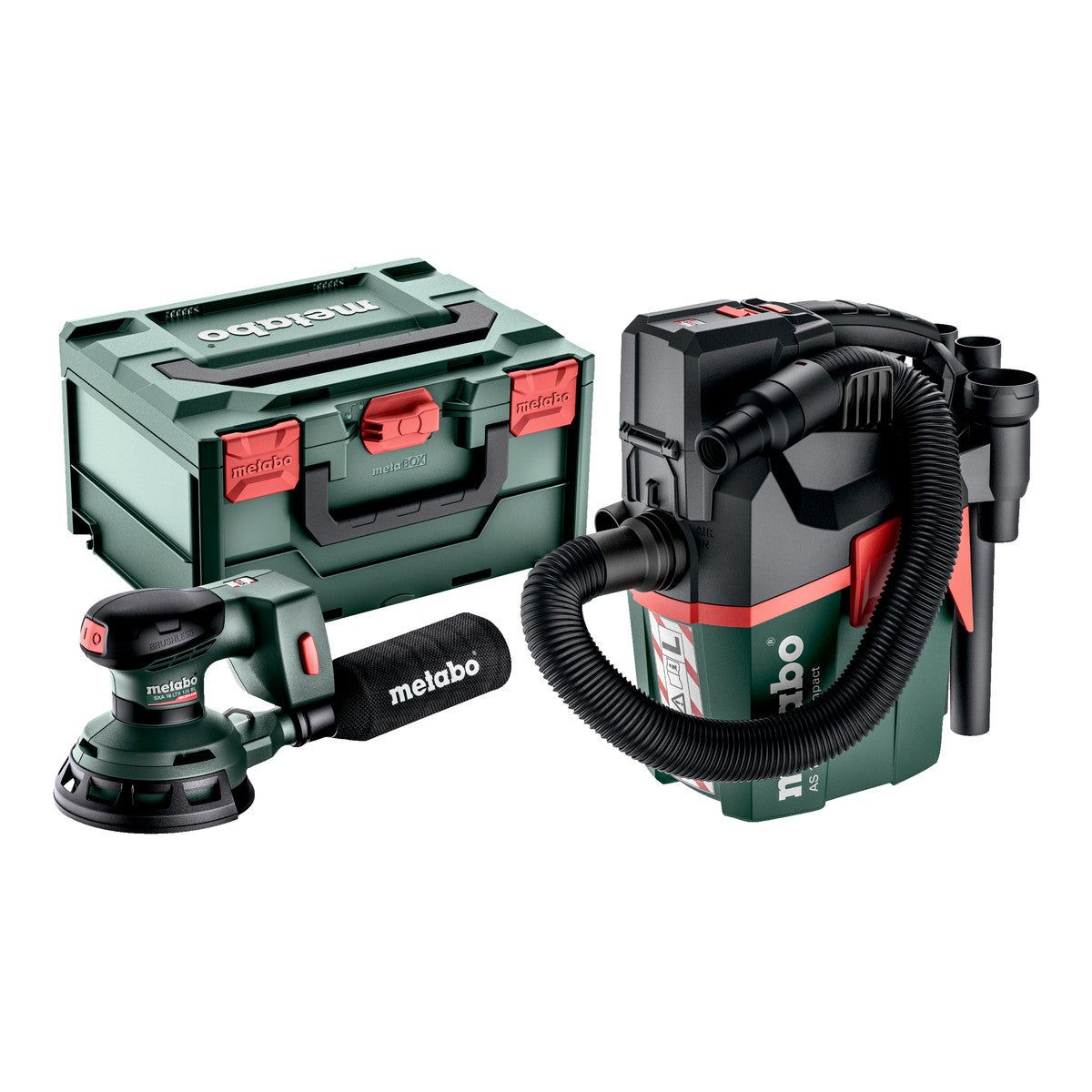 Set SXA 18 LTX 125 BL + AS 18 L PC Compact Machines sans fil en set Metabo