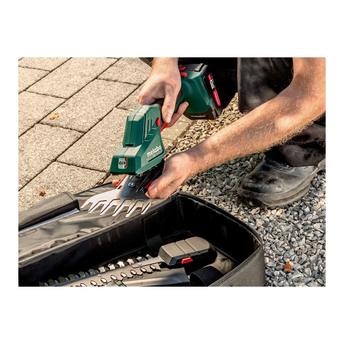 SGS 18 LTX Q Sculpte-haie et cisaille à gazon sans fil Metabo