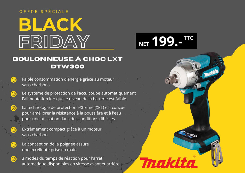 Boulonneuse à choc LXT DTW300