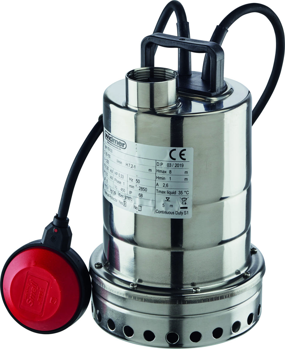 Pompe de plongée pour eaux usées Hydro Star Inox 500 Hydrostar