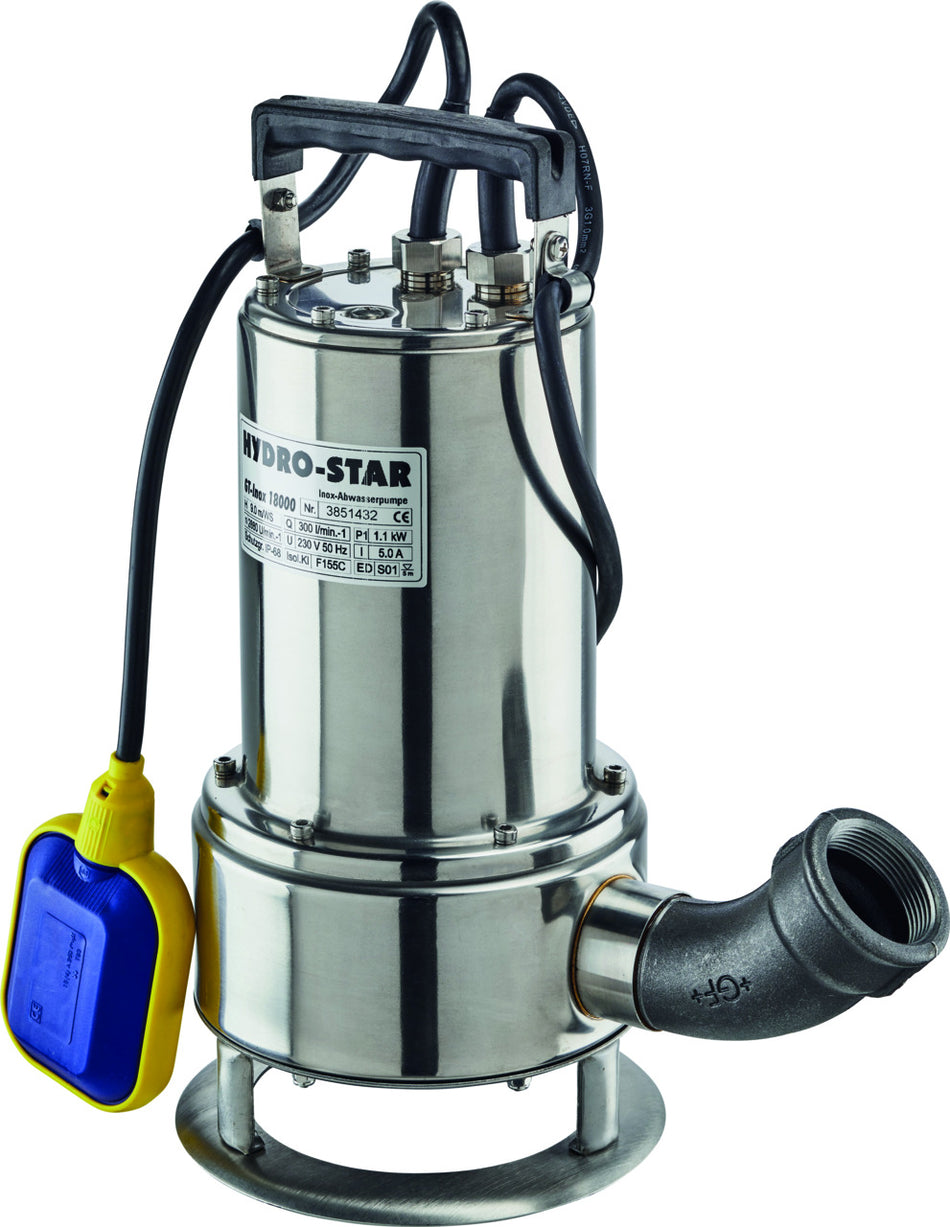 Pompe pour eaux usées domestiques GT-Inox 18000 GT-HydroStar