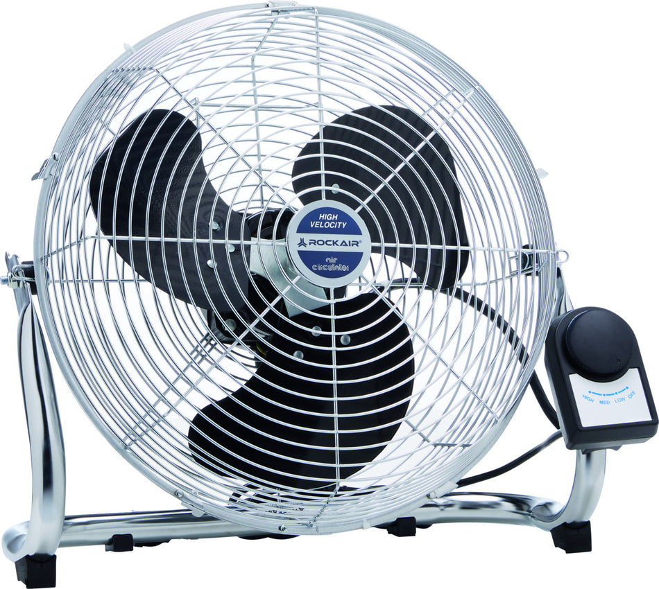 Ventilateur industriel V14 chromé, 35 cm ROCKAIR