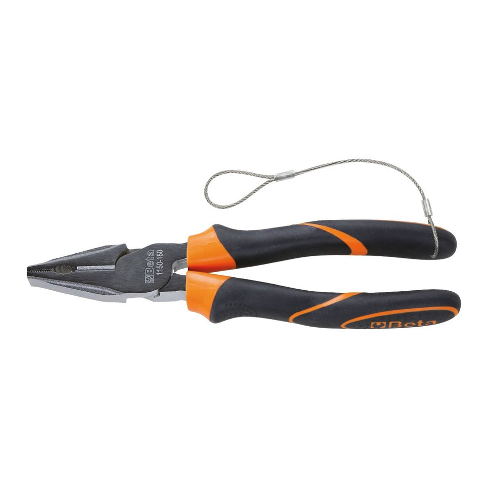 Pince universelle chromée polie branches gainées confort bi-matières H-SAFE 1150BM-HS 180