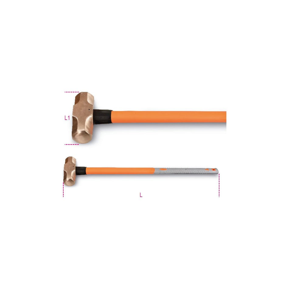 Masse antidéflagrante, manche en fibre 1381BA/PL 8000