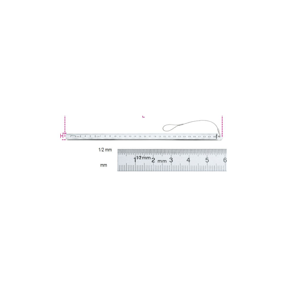 Réglet flexible en acier inoxydable 1682HS 300