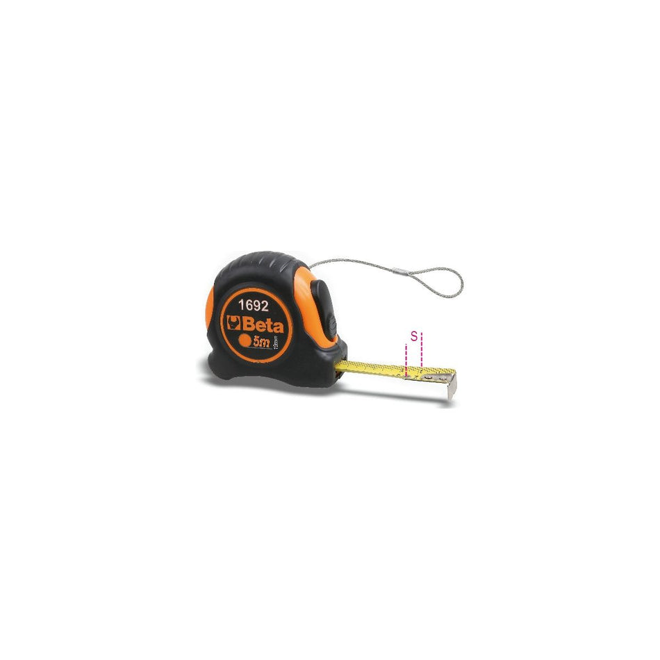 Mètre à ruban boîtier ABS antichoc bi-matières ruban en acier classe de précision: II H-SAFE 1692HS/5