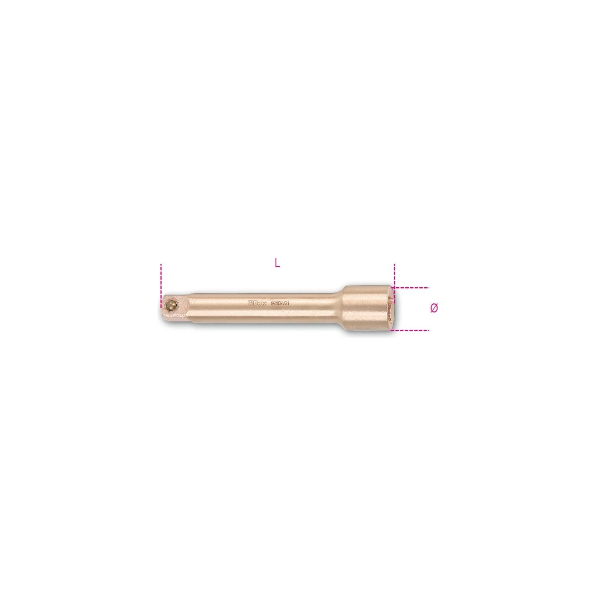 Rallonge carrés mâle et femelle 1/2", antidéflagrante 921BA/22