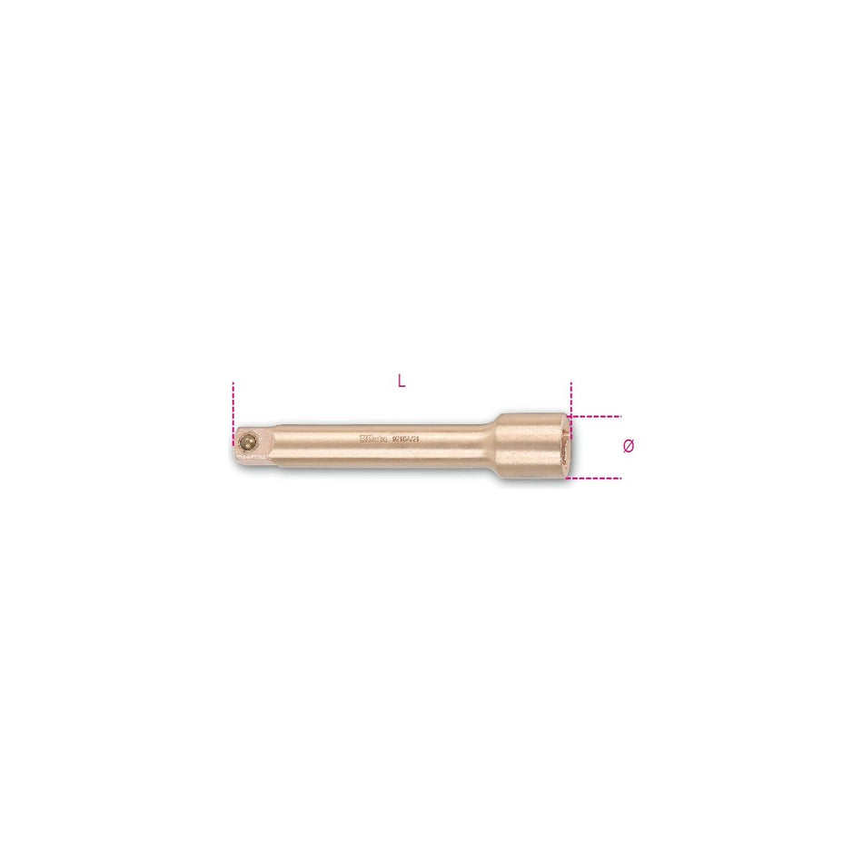 Rallonge carrés mâle et femelle 1/2", antidéflagrante 921BA/22