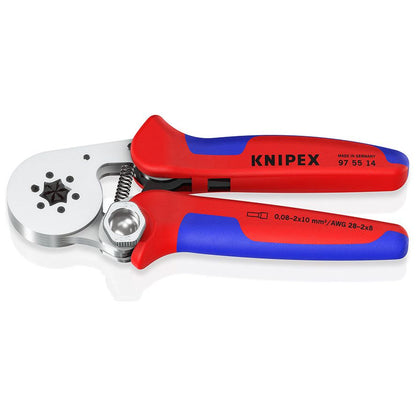 Pince à sertir auto-ajustable Knipex 97 55 14 SB - 180 mm