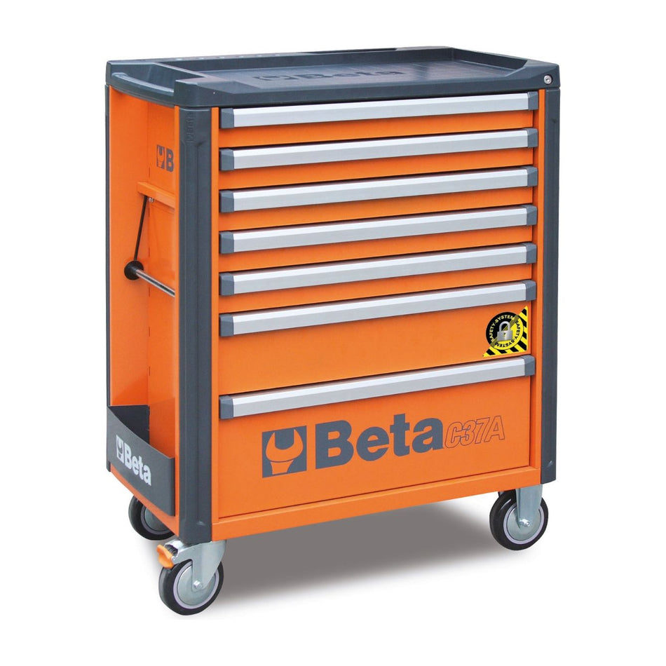 Servante mobile d'atelier à 7 tiroirs avec système anti-basculement C37A/7-R