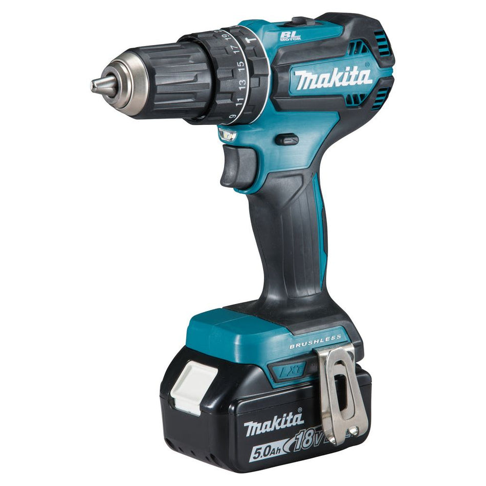 Perceuse-frappeuse LXT Makita 18V • 50 Nm • 0 – 1 900 min⁻¹ (avec accu)