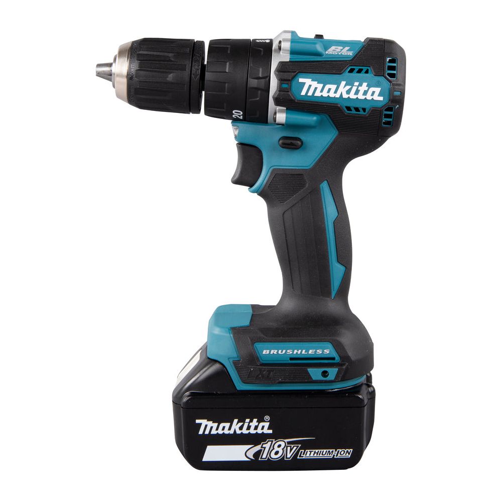 Perceuse-frappeuse LXT Makita 18V • 40 Nm • 0 – 1 700 min⁻¹ (avec accu)