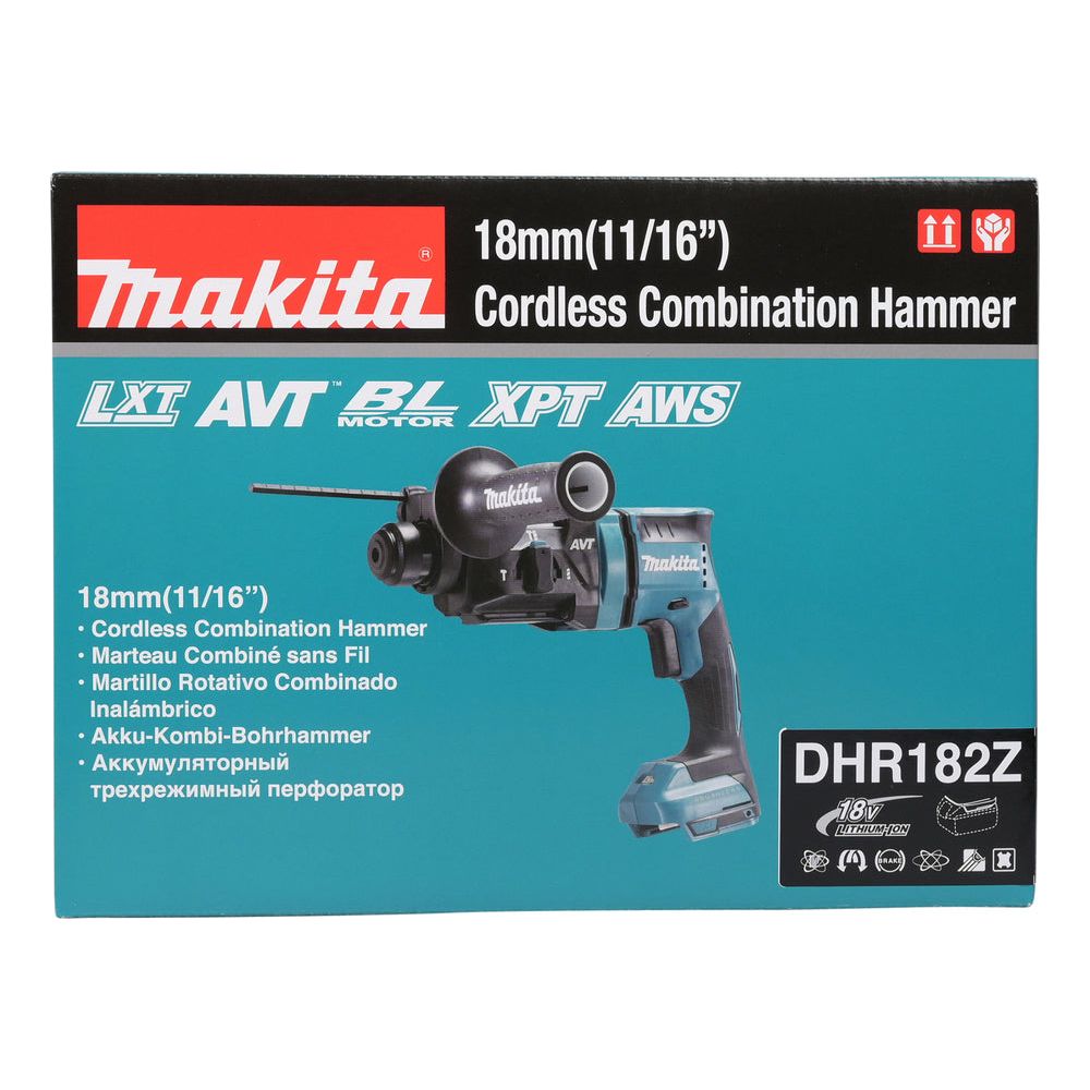 Marteau perforateur LXT 3 fonctions  Makita 18V • SDS-Plus • 18 mm • 1,7 J