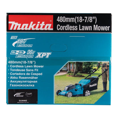 Tondeuse LXT Makita 2x18V • 48 cm • 62 L