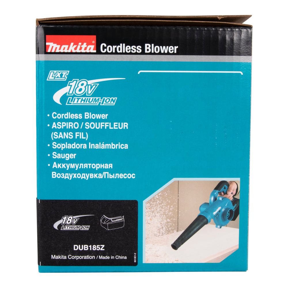 Souffleur LXT Makita 18V • 80m/s • 3,2m³/min (sans accu)