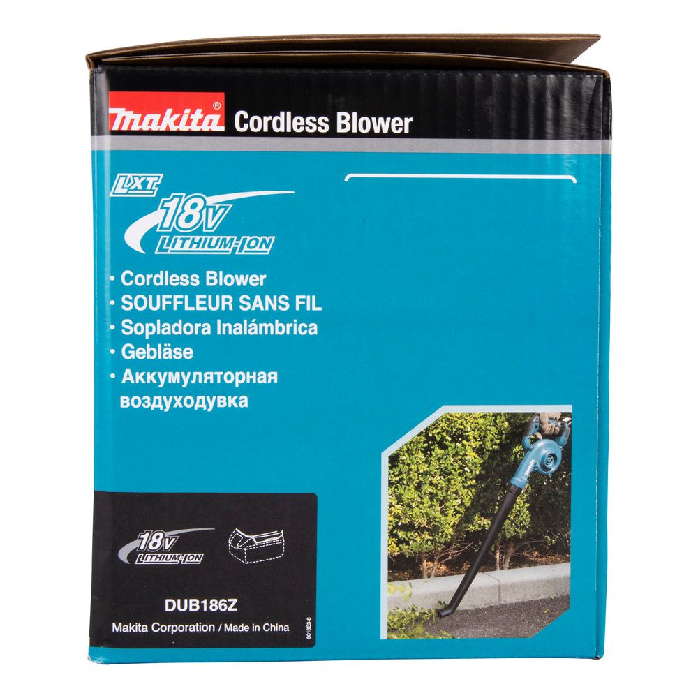 Souffleur LXT Makita 18V • 56m/s • 3.2m³/min (sans accu)