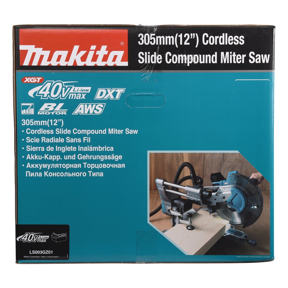 Scie à onglets XGT Makita 40V max • 305/30 mm • 3'600 min⁻¹ (sans accu)