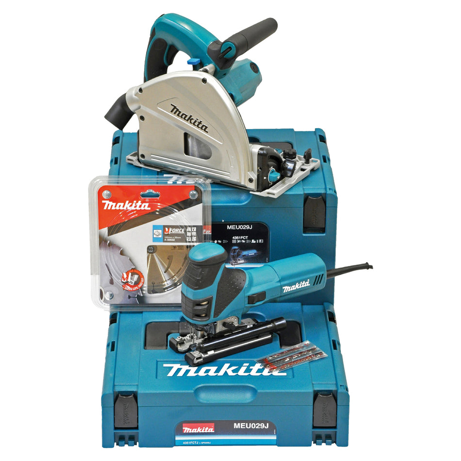 SET Scie circulaire plongeante + Scie sauteuse Makita