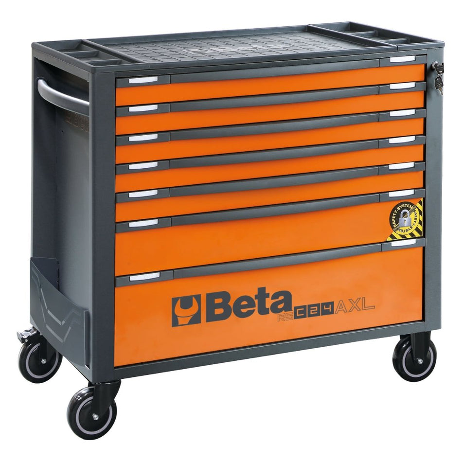 Servante mobile extra large avec 7 tiroirs,  avec système anti-basculement RSC24AXL/7-R