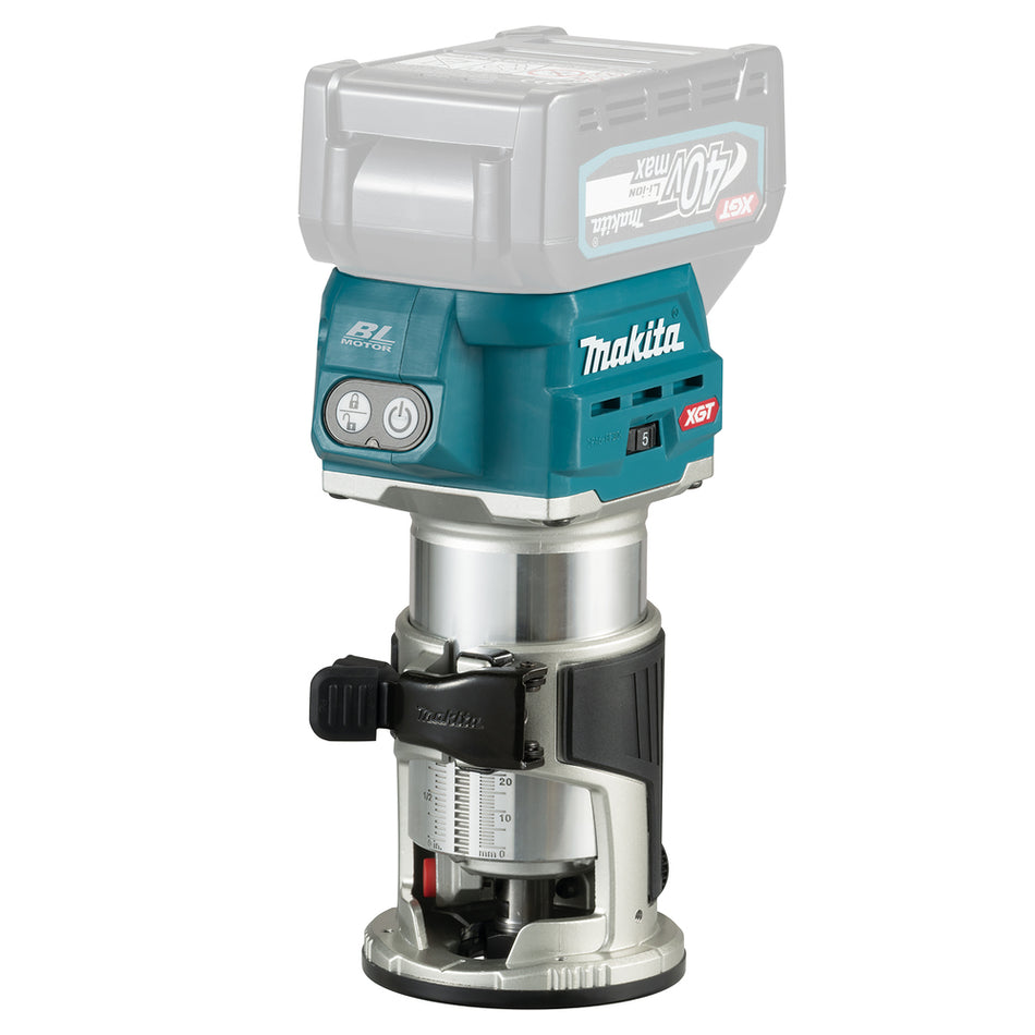 Affleureuse XGT Makita 40Vmax • 6 mm / 8 mm • 10 000 – 31 000 min⁻¹ (sans accu)
