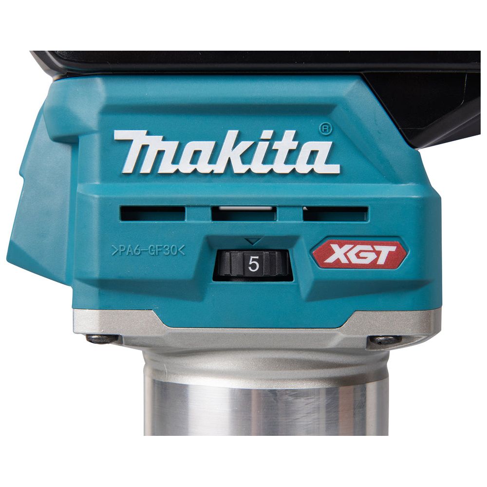 Affleureuse XGT Makita 40Vmax • 6 mm / 8 mm • 10 000 – 31 000 min⁻¹ (sans accu)