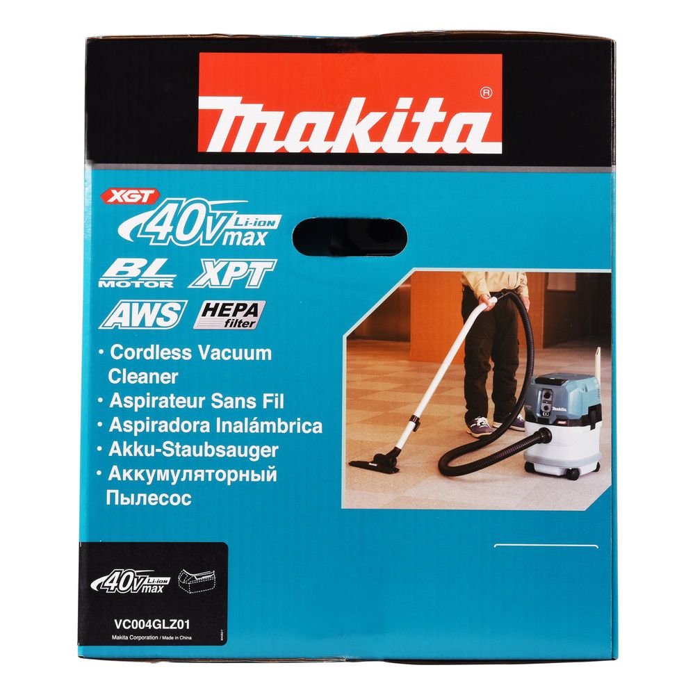 Aspirateur XGT Makita 40V max • 230 mbar • 15 L • L