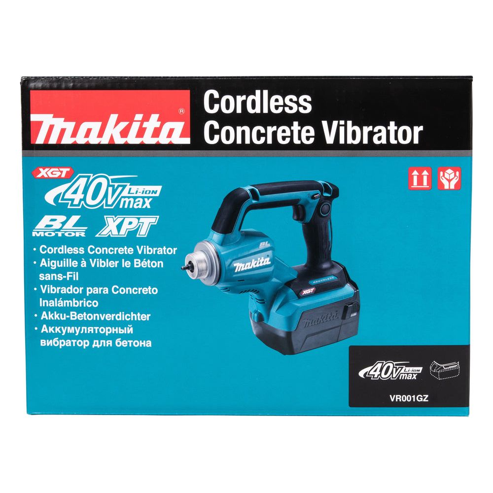 Vibrateur à béton XGT Makita 40V max • 15 000 minˉ¹ • Sans aiguille vibrante (avec accu)