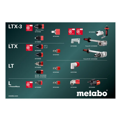 BS 18 LTX-3 BL Q I  Perceuse-visseuse sans fil Metabo (sans accu et chargeur)