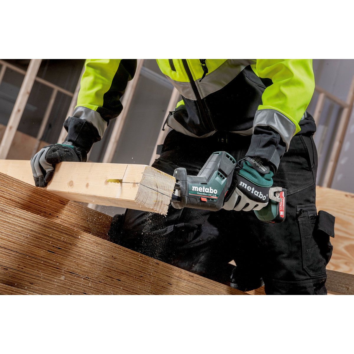 PowerMaxx SSE 12 BL Scie sabre sans fil Metabo (sans accu)